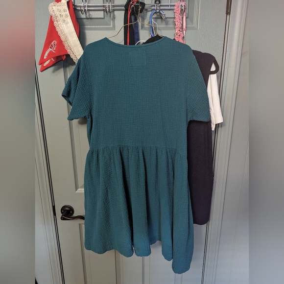 Tuesday of California Large Teal Muffy Dress - Picture 4 of 4